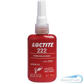 Фиксатор резьбы низкой прочности Loctite 222